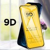 For iPhone 9D High Clear Tempered Glass Full Cover Protective