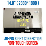 14 inch OLED LCD Screen ATNA40YK07 ATNA40YK07-0 for ASUS Vivobook Pro 14X OLED N7400PC Zenbook 14 UM3402 UX3402 K3400p K3400