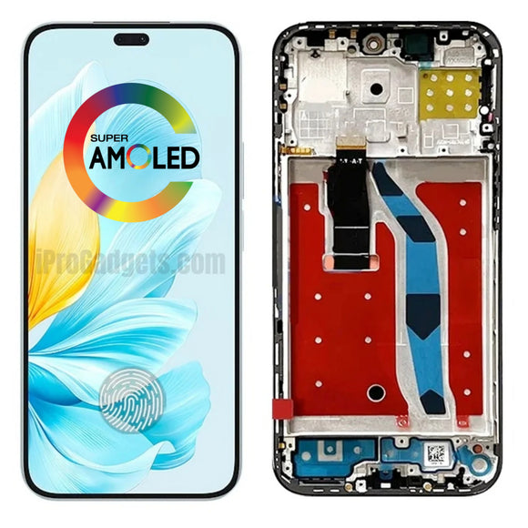 Replacement New Display for Honor 200 Lite 5G LLY-NX1 90hz AMOLED Touch Screen Digitizer With Frame Assembly