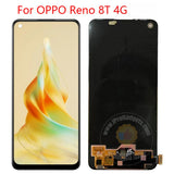 Replacement New Display for Oppo Reno8 T 8T 4G CPH2481 90Hz AMOLED Touch Screen With Frame Assembly OEM