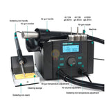 QUICK 8786D+ 2-in-1 Soldering & Hot Air Rework Station