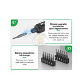 RELIFE E1 Electric Screwdriver 12 Bits 5 Speed Torque for Phone Repair