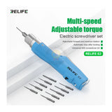 RELIFE E2 Electric Screwdriver Multi-Speed 800-Type Bit Set