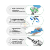 RELIFE E2 Electric Screwdriver Multi-Speed 800-Type Bit Set