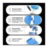 RELIFE RL-6600 Microscope Smoke Extractor 3 Speed 8500 RPM