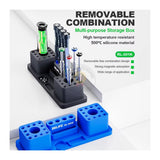 RELIFE RL-001K Screwdriver Storage Box 500C Silicone Blue Grey