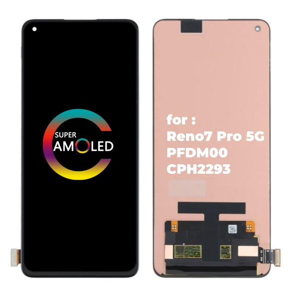 Replacement for OPPO Reno7 Pro CPH2293 PFDM00 AMOLED LCD Display Touch Screen Assembly Support Fingerprint