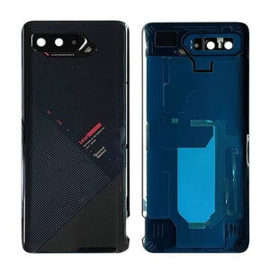 Replacement For Asus ROG Phone 5 ZS673KS Battery Door Cover Back Glass Lens Black