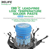 RELIFE RL-404 Flujo de soldadura Sin plomo Baja temperatura 138 Pasta de estaño 