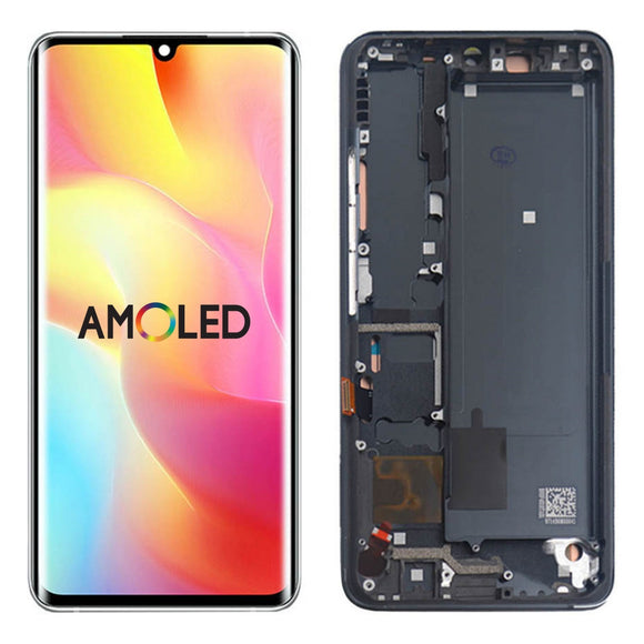 Replacement for Xiaomi Mi Note 10 /Note 10 Lite /Note 10 Pro AMOLED LCD Display Touch Screen With Frame Assembly