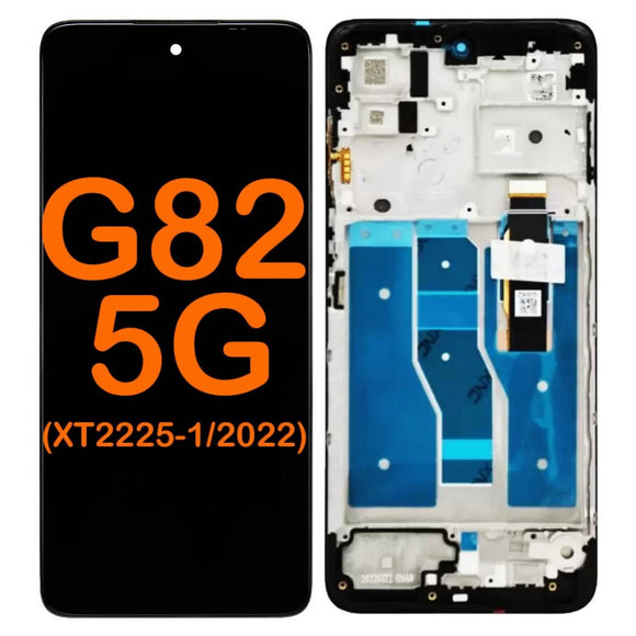 Replacement AMOLED Display Touch Screen With Frame for Motorola Moto G82 XT2225-1 XT2225-2