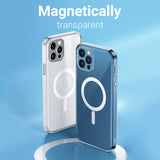 Transparent Magnetic Case for iPhone Clear Back Cover