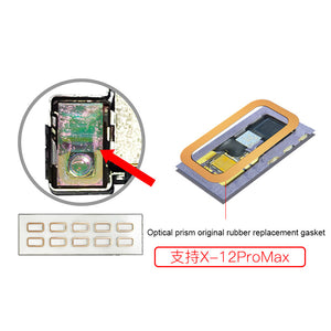 I2C Dot Matrix Face ID Repair Optical Prism Original Rubber Replacement Gasket For iPhone 10PCS
