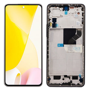 Replacement AMOLED Display for Xiaomi 12 Lite 5G 2203129G Touch Screen Digitizer With Frame Assembly