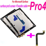 Reemplazo para Microsoft Surface Pro 4 1724 Pro 5 Pro5 1796 LCD montaje de pantalla táctil versión LG con Cable de transferencia