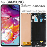 Replacement AMOLED Display Touch Screen With Frame for Samsung Galaxy A30 SM-A305 SM-A305F