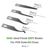 2UUL Hand Finish Sexy Blades CPU IC Chip BGA Glue Remover Knife Motherboard PCB Pry Tool