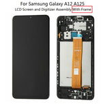 Replacement for Samsung Galaxy A12 2020 A125F A125M LCD Display Screen Touch Screen With Frame Assembly