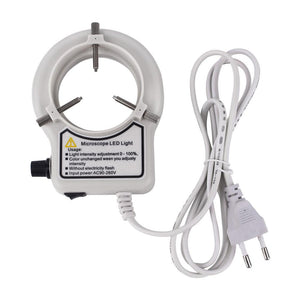 Microscope LED Ring Light Illuminator Lamp Adjustable Circle Light Industrial Camera Light