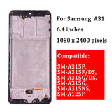 Replacement AMOLED Display Touch Screen With Frame for Samsung Galaxy A31 SM-A315 SM-A315F
