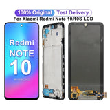 Replacement AMOLED LCD Display Touch Screen With Frame for Xiaomi Redmi Note 10 4G M2101K7AG M2101K7AI Redmi Note 10S M2101K7BG M2101K7BNY