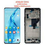 Replacement AMOLED Display for Xiaomi 12 Lite 5G 2203129G Touch Screen Digitizer With Frame Assembly