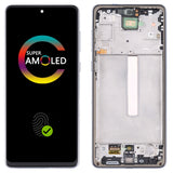 Ersatz für Samsung Galaxy A73 5G A736 A736B SM-A736 SM-A736B/DS AMOLED LCD-Bildschirm mit Rahmen