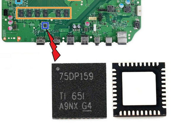 75DP159 HDMI IC Control Chips SN75DP159 40VQFN for Xbox ONE Slim Console