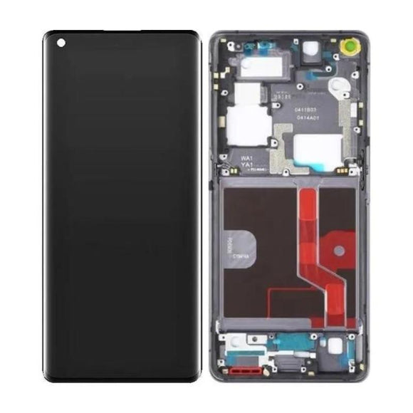 Ecran LCD et Vitre Tactile Noir Céramique avec Châssis Pour Ecran LCD et Vitre Tactile Noir Céramique avec Châssis Pour