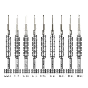 AMAOE 2D Precision Screwdriver For iPhone Android Mobile Phone Disassemble Openning Tools Kit 9PCS/Set