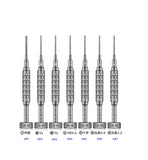 AMAOE 3D Screwdriver Aluminum Drill Handle S2 Alloy Head Tips Mobile Phone Repair Tools 7PCS/Set