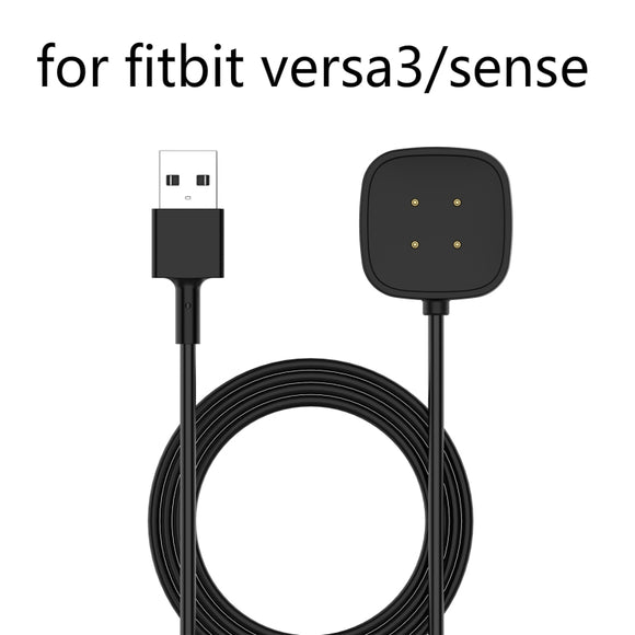Ladestation für Fitbit Versa 3 Sense Smart Watch Ladegerät USB-Kabel 
