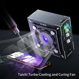 QIANLI MEGA-IDEA 2 In 1 UV Curing Heat Dissipation Smoke Exhaust Cooling Curing Fan