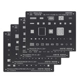Mega-Idea Black Steel BGA Reballing Stencil for iPhone 13 12 11 Pro MAX XS XR X 8 7 6 6S Plus CPU Chip Soldering Net