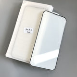 für iPhone Hochklarer staubdichter Displayschutz 3D Vollgehärtetes Glas mit Ohrhörer-Anti-Staubnetz