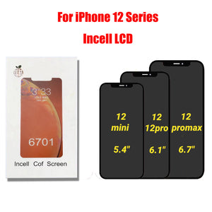 RJ Incell Cof Bildschirm Pantalla Display Ersatz Für iPhone 12 Pro Max 12 Mini 12Pro LCD Touch Digitizer Montage Getestet