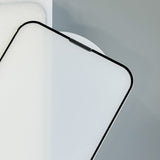 für iPhone Hochklarer staubdichter Displayschutz 3D Vollgehärtetes Glas mit Ohrhörer-Anti-Staubnetz