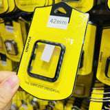 Funda de cobertura completa de vidrio templado para iWatch, carcasa para Apple Watch Series 1 ~ 7 S7, marco de parachoques de 41mm, 45mm, 38mm, 42mm, 40mm y 44mm