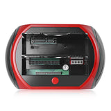 All-in-One-Dual-Bay-2,5-Zoll-3,5-Zoll-HDD-Dockingstation, eSATA, USB 2.0 zu IDE, SATA-Festplatte, OTB-Backup-Dock mit Kartenleser