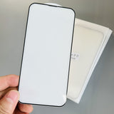 für iPhone Hochklarer staubdichter Displayschutz 3D Vollgehärtetes Glas mit Ohrhörer-Anti-Staubnetz