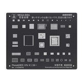 Mega-Idea Black Steel BGA Reballing Stencil for iPhone 13 12 11 Pro MAX XS XR X 8 7 6 6S Plus CPU Chip Soldering Net