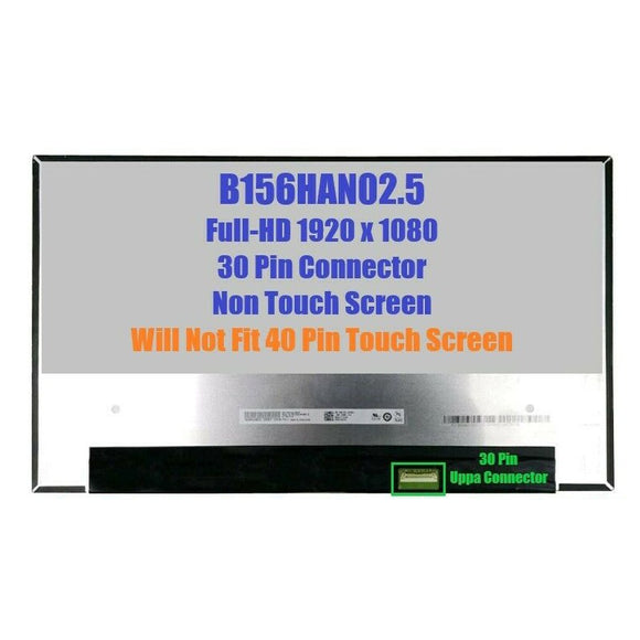 Laptop-LCD-Bildschirmanzeige B156HAN02.5 für Dell Latitude 5510 5511 FHD 1920 x 1080, geprüfte Ersatzteile der Klasse A