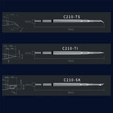 MECHANIC C210-TS C210-TI C210-SK Integrated Soldering Iron Tip C210 SMD Head for Welding