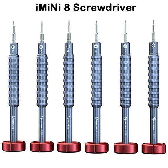 MECHANIC iMini 8 Magnetic Screwdriver Kit for Mobile Phone Repair for iPhone Samsung Disassembly Open Tools 6PCS Set