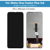 Replacement for Motorola Moto One Fusion Plus XT2067 LCD Display Touch Screen Digitizer Assembly With Frame