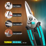 Pro'sKit SR-338 Multi Purpose Stainless Steel Shears with Protective Latch