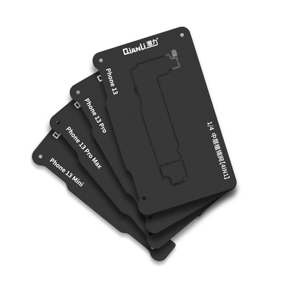 Qianli 4 in 1 Double-Side Middle Frame Reballing Platform For iPhone 13 Series Motherboard Fixture Repair Positioning Tools