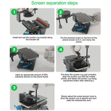RL-601S Plus 2 in 1 Rotating Fixture Mobile Phone Screen Back Cover Glass Remove Separator