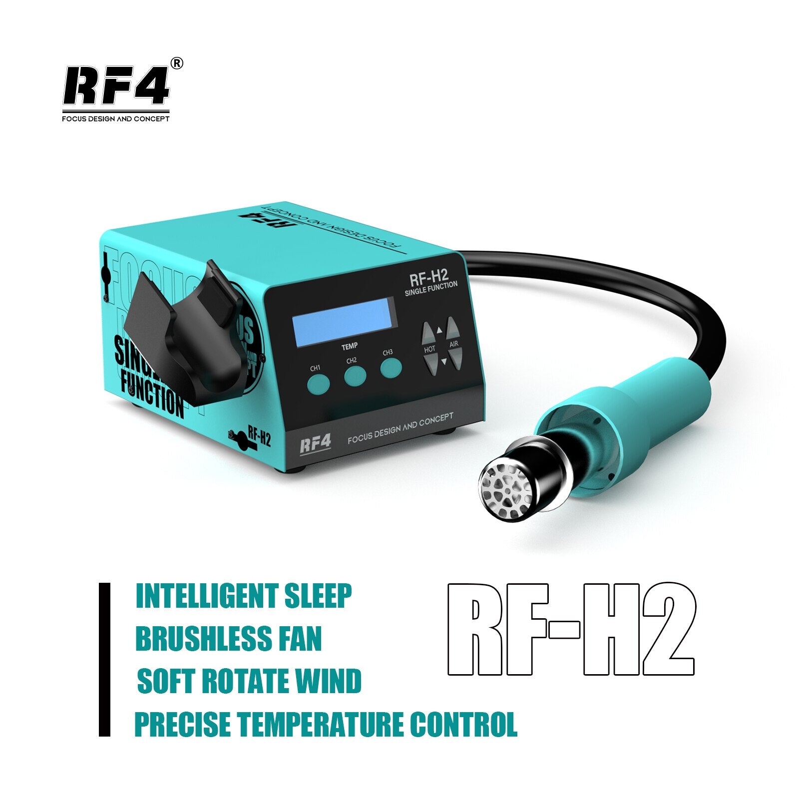 RF4 RF-H2 1000W Fast Desoldering Hot Air Gun Soldering Station ...