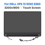 Replacement for Dell OEM XPS 13 9343 13.3 inch Full Touch Screen QHD LCD Display Complete Assembly HP2YT Full Tested